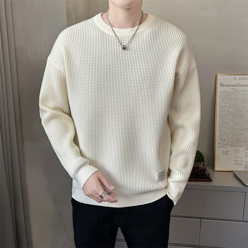 B353MY909P80黑2024店主宽松秋冬男士潮版针织衫套头毛体男,男装针织衫/毛衣,电商B353