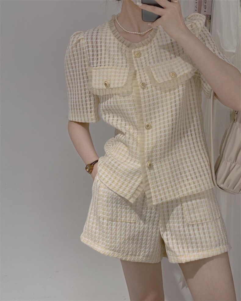 订制工艺面料小香套装，女装职业装，驿谷