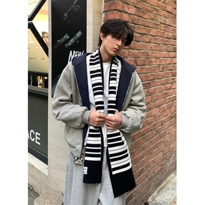 双拉链连帽卫衣外套男春秋痞帅休闲外套加厚撞色情侣开衫 WF03图片