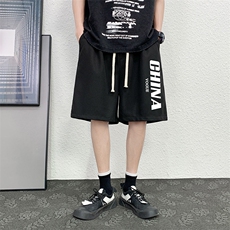 HD74001-P22华夫格短裤男大码宽松五分裤男直筒中裤，男装休闲裤，电商A040