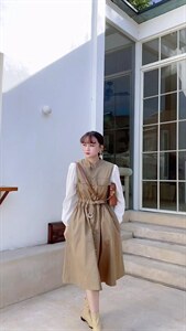 两件套马甲裙图片