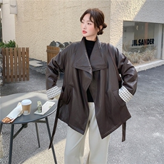 大货2026冬季新款时尚皮衣羽绒服女中长款A907P285K418，女装羽绒服，2C268