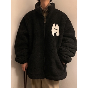 羊羔毛棉衣外套加厚棉服夹克厚港风日系棉袄1016-1 W57 P118 K158图片