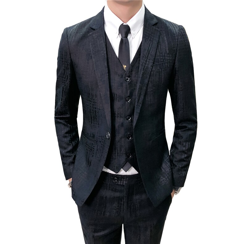 高档潮时尚英伦司仪主持人新郎男修身休闲排扣西服外套Y05,男装西服,星座419（原A233）