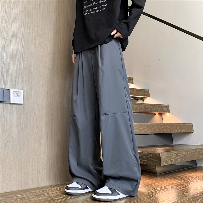 基础跑量秋冬阔腿裤宽松休闲裤子男弯刀裤休闲西裤K10158-特30,男装休闲裤,电商A099