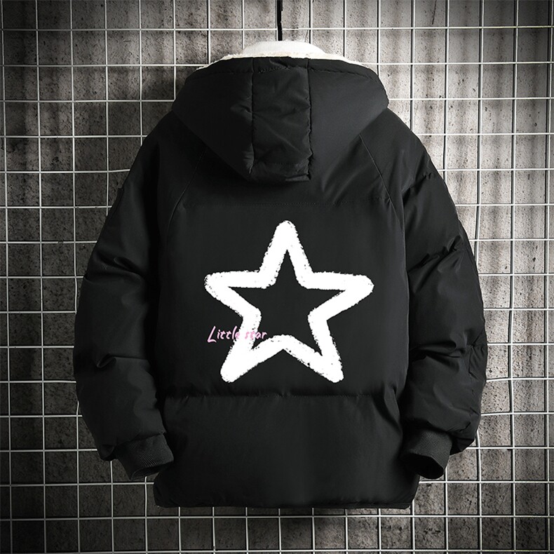 加厚加绒连帽衣男大码服男面包服男网格MY16286-P100,男装棉衣,电商A040A