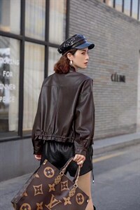 休闲皮上衣,其它,艾美多姿