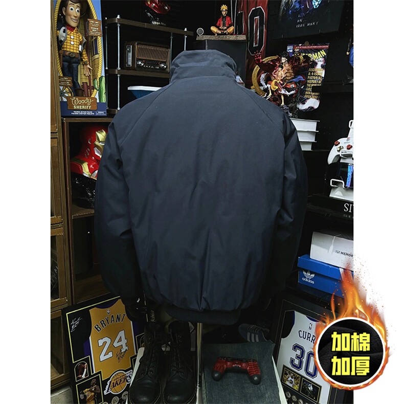 现货美式高街休闲棉衣夹克三防立领纯色户外工装加厚棉服外套,男装夹克,电商A486