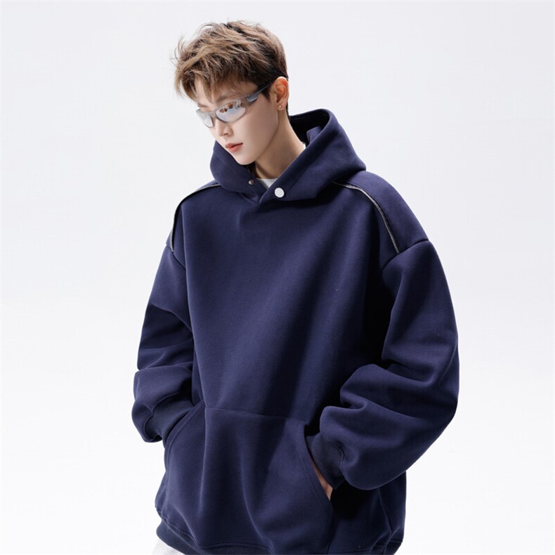 2025春季新款重磅男士潮牌连帽卫衣百搭时尚外套WY12特P50，女装短外套，电商B220