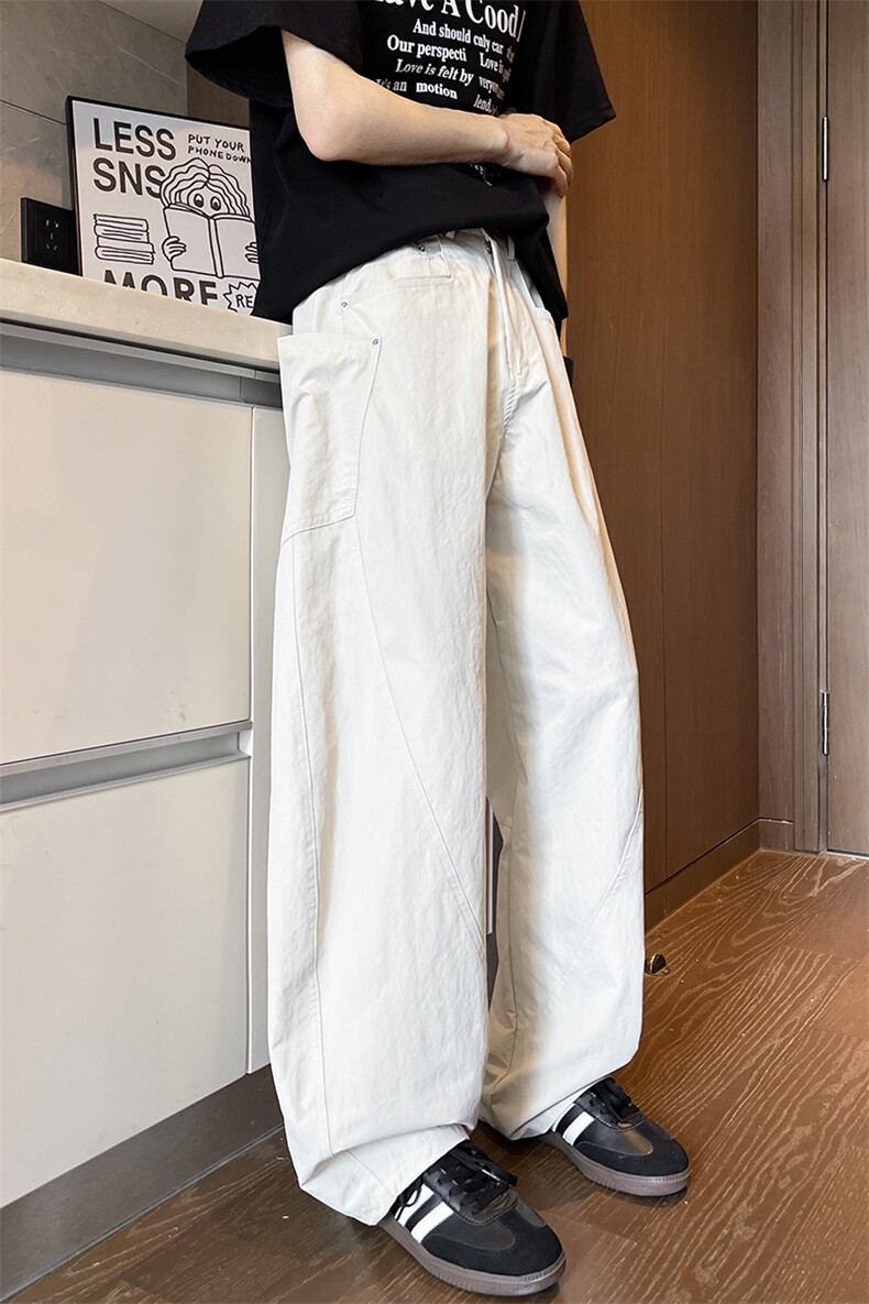 8XL-M大码休闲裤男高街ins休闲长裤弯刀裤美式vibe微喇裤K972TP45,男装休闲裤,电商D206-1