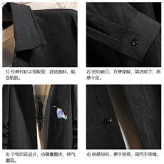 CS15262-P38长袖衬衫男士大码宽松衬衣男寸衫砖墙，男装衬衫，电商A040A