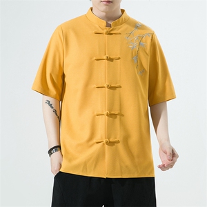 新款风刺绣汉服时尚唐装华夫格T329-P58-控75图片