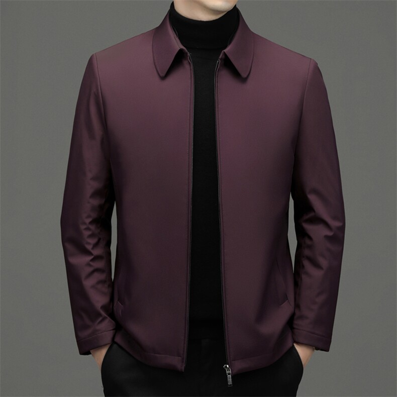 翻领羽绒服男冬季新款加厚保暖爸爸装上衣中年商务休闲外套男士,男装羽绒服,电商B212（原钱塘6029）