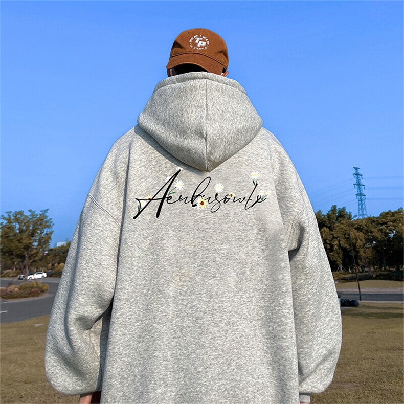 抖音得物供货可提供视频春装重磅美式宽松连帽卫衣DL2408，男装卫衣，电商A486-1