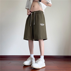 抖音品质夏季新款舒适字母印花宽松短裤B315-K24155-特p30控58，男装休闲裤，电商B315