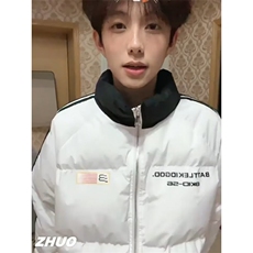 【有货】DM62-P88美式潮牌条纹羽绒服棉衣外套秋冬季保暖面包服，男装棉衣，星座603-2