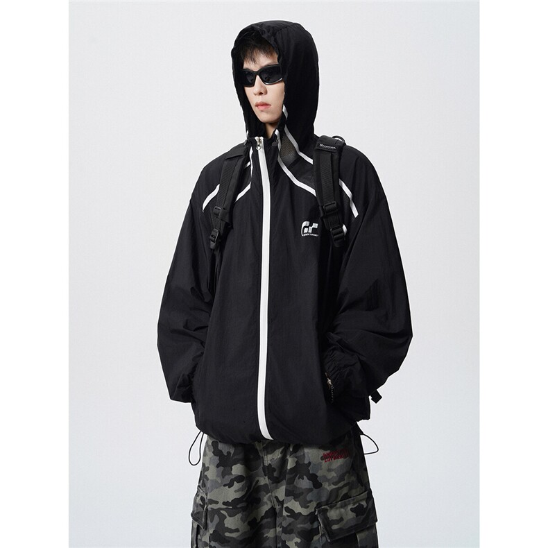 fs2542-特P48控88100聚酯纤维连帽防晒服外套男，女装防晒衣，电商B370