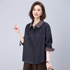 2025年秋季新款休闲牛仔外套，女装牛仔外套，悦见她