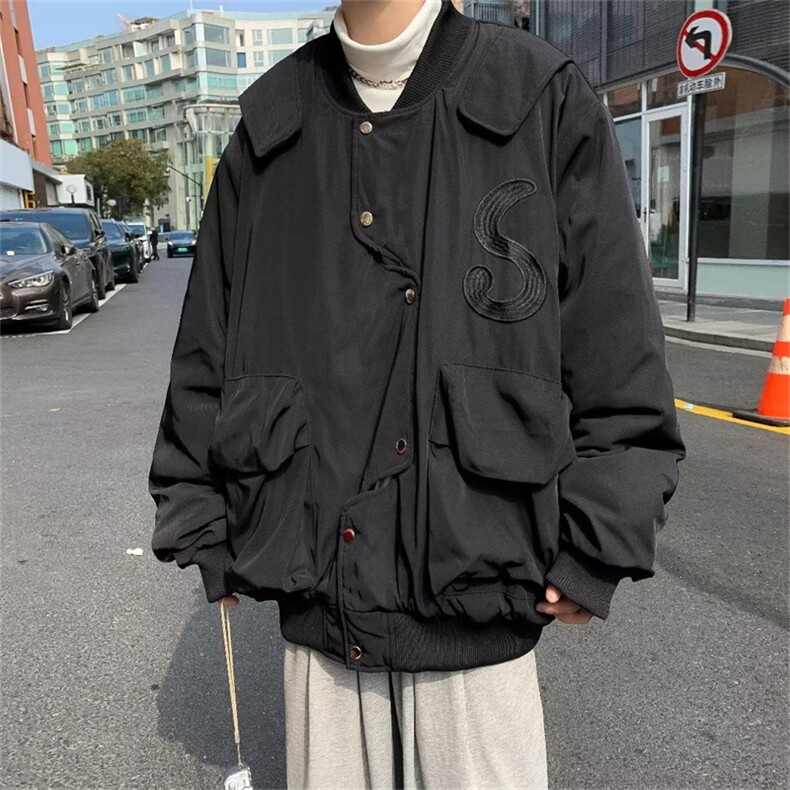 美式小众不规则飞行服外套男女设计感复古高街工装夹克WJ921-P58,男装夹克,星座1008-1
