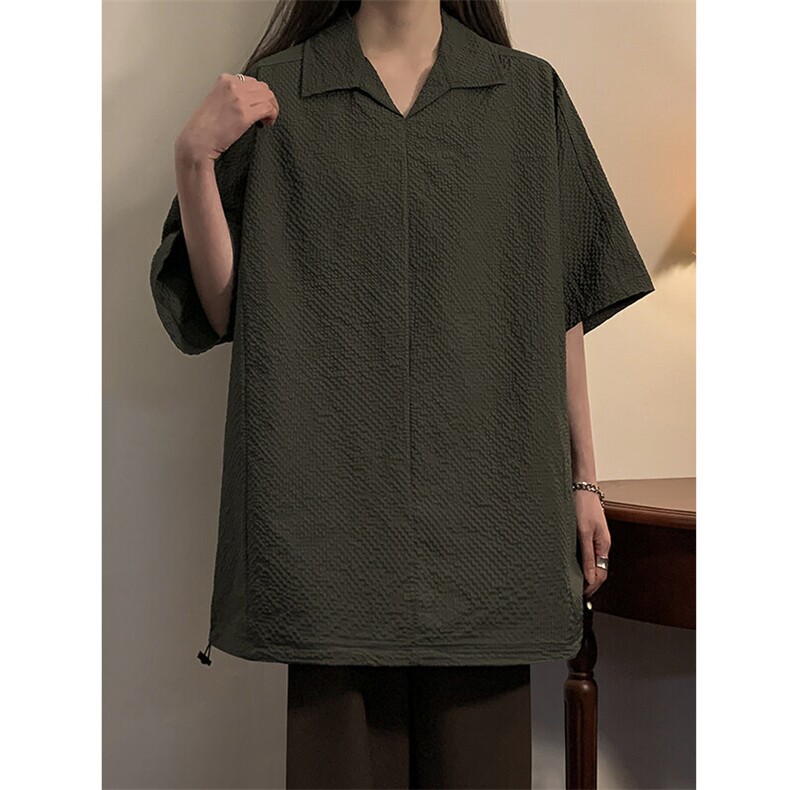 夏季新款男女同款短袖套头衬衣外套XZ102B-1-T2552P30，男装衬衫，星座102B-1