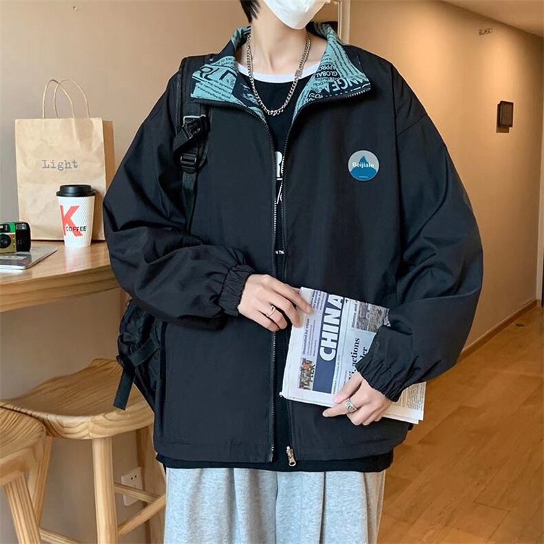 潮流夹克潮男春季双面穿夹克J7330P55,男装夹克,星座1116-2