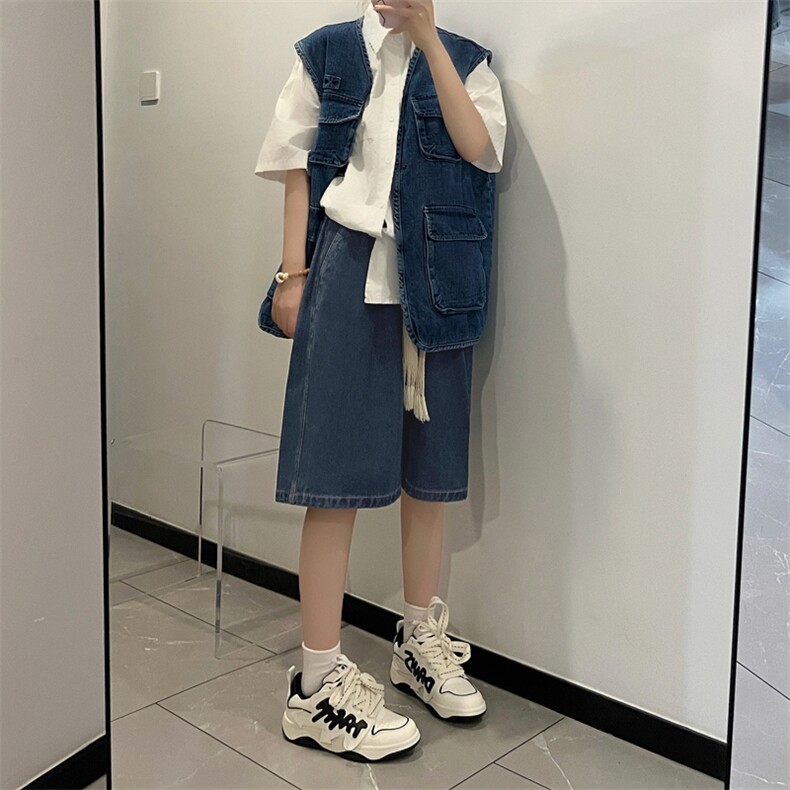 宽松舒适冰氧时尚牛仔潮流百搭有型牛仔短裤DK852-特批34,男装休闲裤,星座718-1