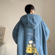 控价158牛仔外套男大码加厚加绒棉衣男羊羔毛棉服男NM53090-P140，男装棉衣，电商A040