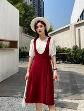 夏季假两件连衣裙,女装连衣裙,唯美