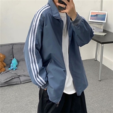 外套男春秋韩版潮百搭痞帅ins超火cec运动港风夹克复古W1047-P42，男装衬衫，星座512-2