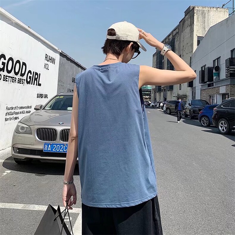 纯色背心男潮流百搭休闲T32P22,男装背心/马甲,星座1116-2