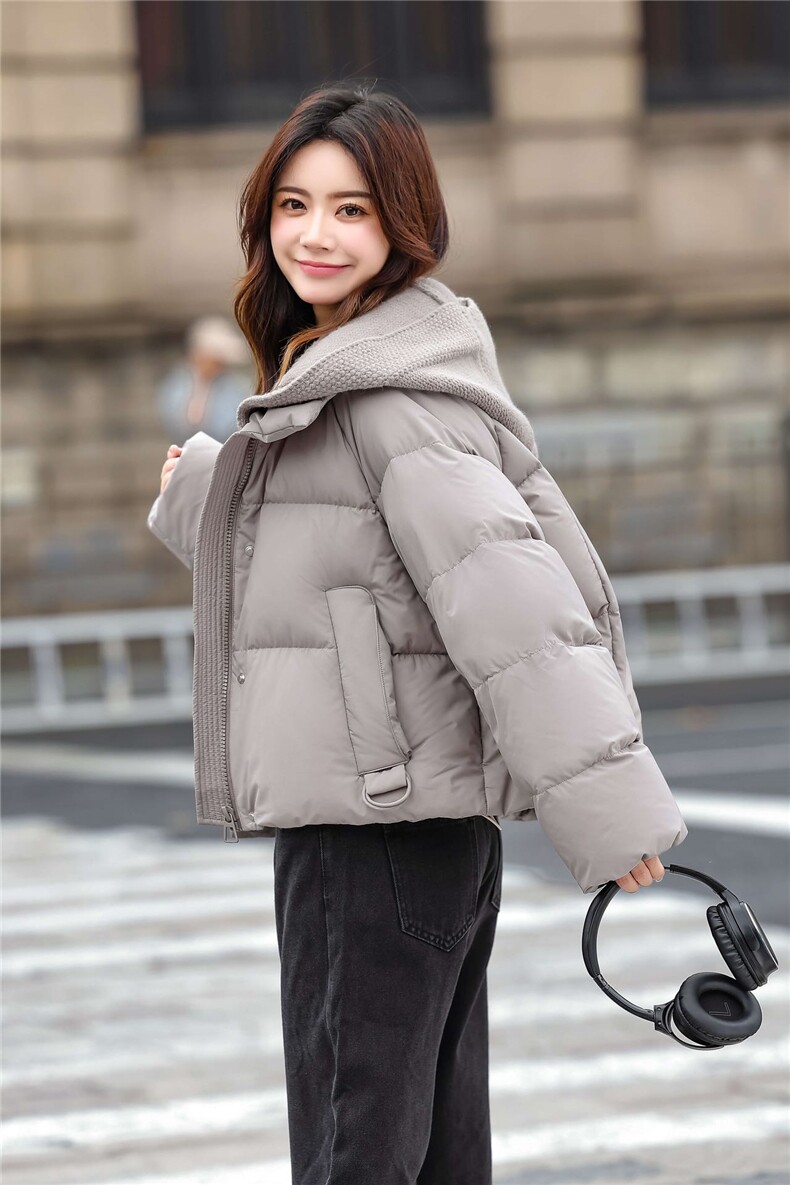 2025年秋季保暖厚款短款，女装羽绒服，牛米欧羽绒服工厂店