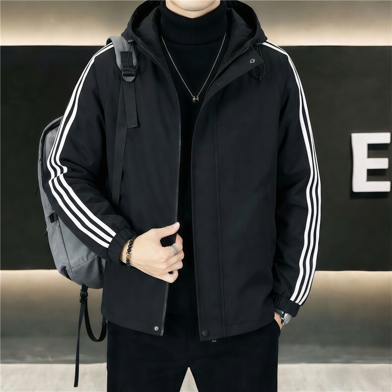 男士外套防风防水宽松连帽潮流男夹克户外上衣XZ1512-2603-P40,男装夹克,星座1512