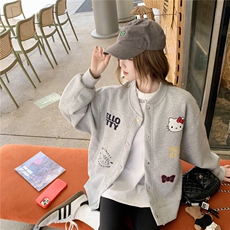 现货女春秋季新款棒球服外套2193-P145-K215，女装卫衣/绒衫，网红馆