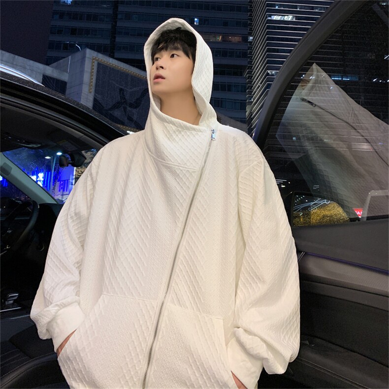 WY8119/P65秋装港风连帽卫衣男女oversize潮牌美式高街外套上衣,男装卫衣,电商A141