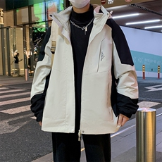 户外三合一拼接冲锋衣宽松百搭防风防水外套夹克男女款1818-P95，男装夹克，电商B306