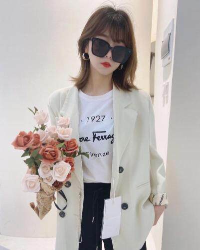 【现货】七分袖西服，女装，朗色千秋