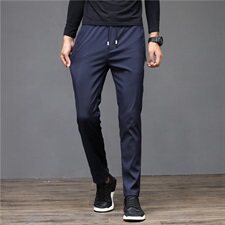 加绒P28/常规22青少年加绒加棉裤子男百搭休闲裤小脚运动K918-P22，男装休闲裤，星座610（原A335）