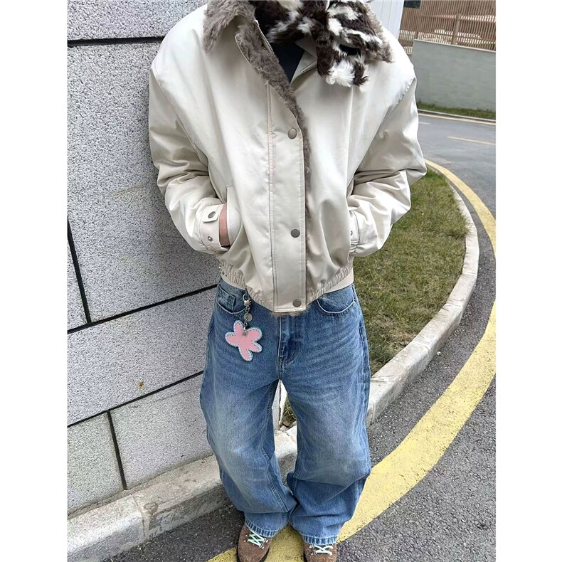 冬季美式高级感恒温暖绒毛领拼接棉服夹克保暖加厚D517特P90,男装夹克,电商A335-1（原A458）
