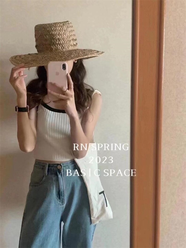 针织背心，女装背心吊带，泰靡(2F)