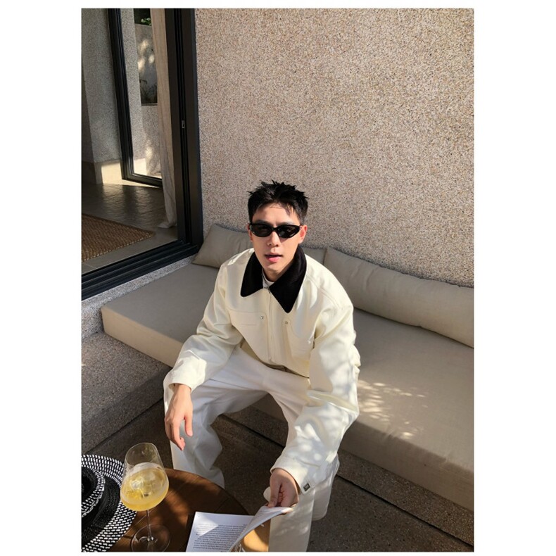 现货潮流秋季复合外套白色卡其色JK7730-P65,女装短外套,星座1109-4