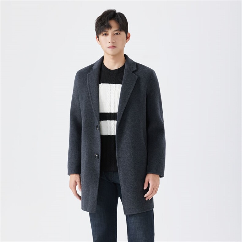 2025年秋季男士时尚舒适大衣，男装毛呢大衣，阿吉丽克