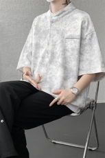 可拆开卖！立领POLO衫短袖t恤套装男生休闲运动青少年搭配帅气夏，男装T恤，电商B312