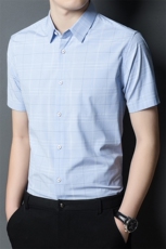 新款2023夏季男装上衣休闲百搭短袖宽松衬衫男士衬衣潮流，男装衬衫，电商B212（原钱塘6029）