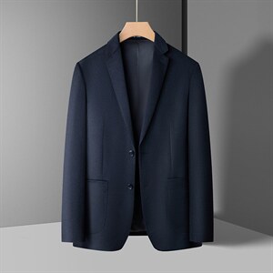 XL-N88023男式秋季新款长袖简约羊毛西服休闲商务便服西装图片