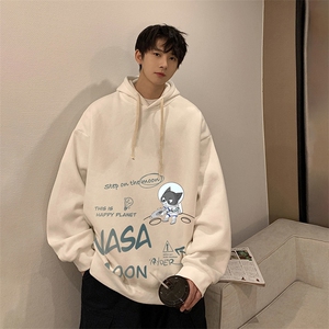 NASA联名同款纯棉连帽卫衣男大码运动帽衫宽松薄WY2187-P35图片