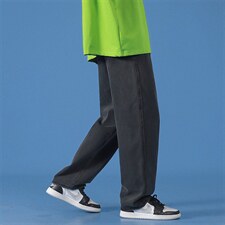 主推！秋季百搭牛仔裤直筒宽松西裤拖地裤长裤 9280-P35控48图片