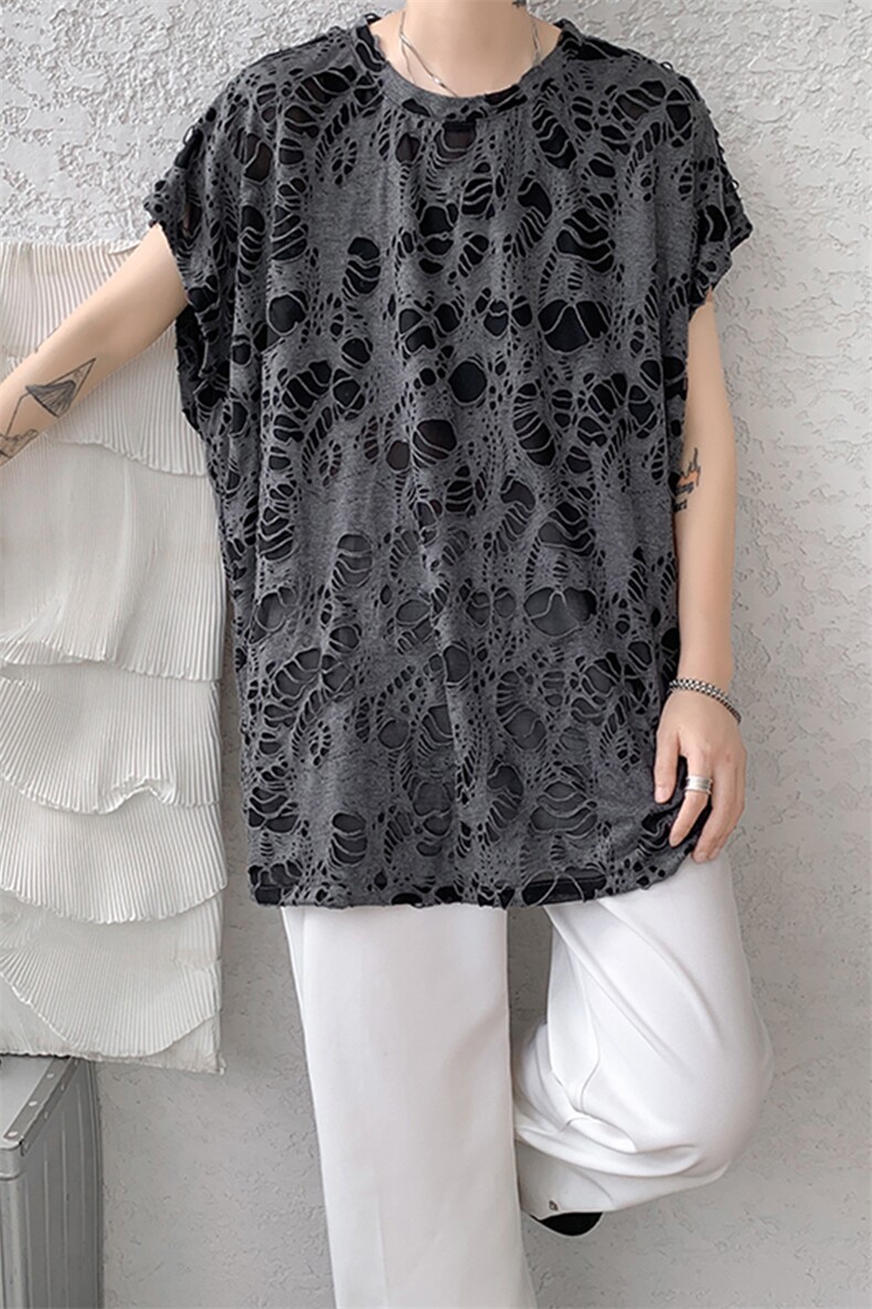 8XL-M重磅！特大码短袖T恤背心男宽松休闲百搭篮球服DX318P28,男装背心/马甲,电商D206-1
