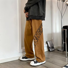 日系复古牛仔裤男秋季oversize潮牌直筒宽松阔腿拖地裤K5004-P41，男装牛仔裤，星座512-2