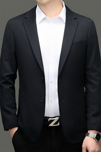 XL-N88036男式秋季新款长袖简约全山羊绒羊西服休闲商务便服西装图片
