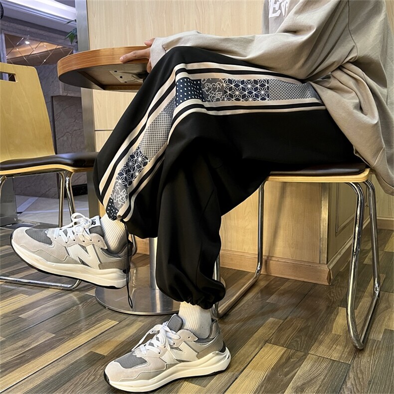 春季时尚潮牌文艺宽松运动裤长裤K8008P30,男装休闲裤,星座1116-2